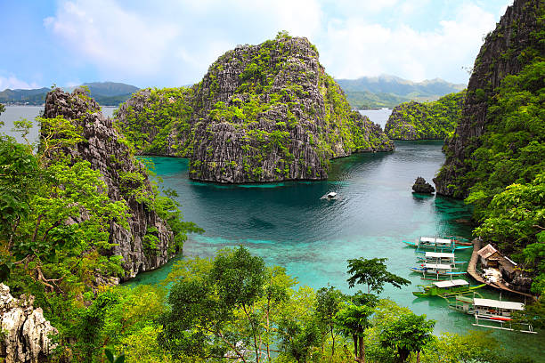 landscape of Coron, Busuanga island, Palawan province, Philippines